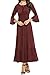 Meaneor Women's 3/4 Bell Sleeve Elastic Waist Tiered Renaissance Pleated Maxi Dress