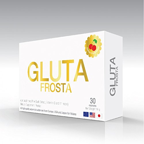 Gluta frosta 30 caps whitening skin reduce acne freckle…