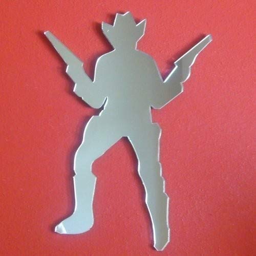 Sendmeamirror Cowboy with Guns Mirror 35cm x 28cm