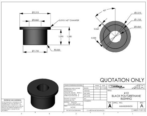 Amazon.com: BUSHING-12 #12 Control Arm Bushing/out Sleeve. See image