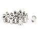 uxcell 20 Pcs 304 Stainless Steel Rivet Nut Flat Head Insert Nutsert M4x11mm