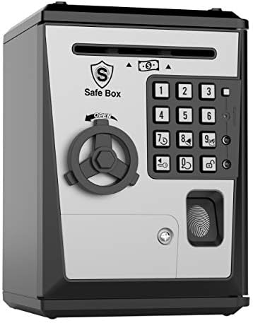 Toy Piggy Bank Safe Box Fingerprint ATM 
