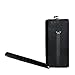 Large Wig Travel Box with Top Handle, Shoulder Strap & Double Zipper, Carrying Case with Removable Head-Holding Base - Black Square Design - by Adolfo Design