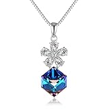 GAEA H - Asian Style Series Sweet Elegant Flower Crystal Pendant Necklace Crystals from Swarovski GHJN037