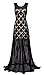 eforpretty 1920s Dresses Sequin Mermaid Long Gown V-Back Beads Evening Prom for Womens
