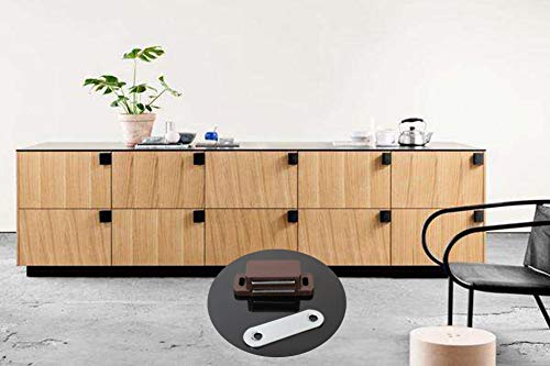 Magnetic Door Catch, Tiberham Heavy Duty Cabinet Magnet Catches, Kitchen Door Latch Furniture Fitting Closet Cupboard Wardrobe Silent Locks Stopper Hardware with Screws (Pack of 15) - Thumbnail 3