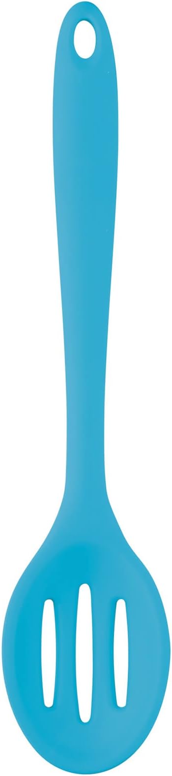 Colourworks CWSLOTSPBLU Slotted Spoon 27cm of Silicone in Blue