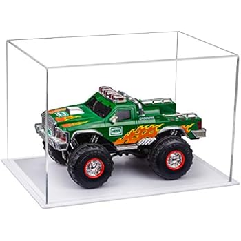Better Display Cases Versatile Clear Acrylic Display Case - Medium Rectangle Box with White Base 12