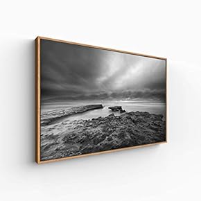 Canvas Wall Art for Living Room, Bedroom Monochrome Landscape Framed Canvas Prints for Home Decoration Ready to Hang - 16x24 inches