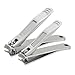 HUIRUI Nail Clipper Set, Fingernail, Toenail, Stainless Steel