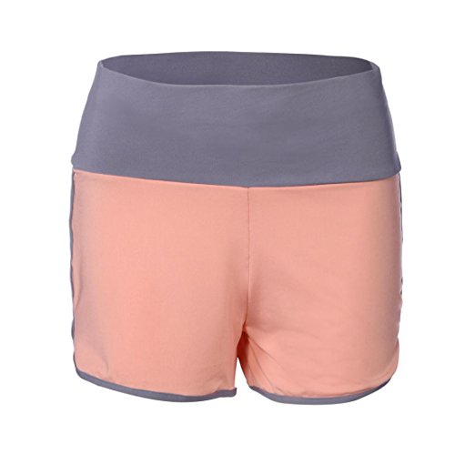 Jushye Clearance!!! Women's Yoga Sport Shorts, Ladies Summer Running Pants Cropped Leggings Short Pant Stretch Trousers (Orange, M) - Thumbnail 3