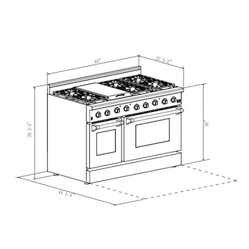 6 Thor+Kitchen+Freestanding+Pro+Style+Professional