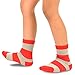 TeeHee Little Boys Basic Cotton Crew Socks 6 Pair (3-5 Years, Rugby Stripe)
