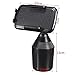 Islandse Weathertech CupFone Universal Adjustable Cup Holder Car Mount for Cell Phones Black