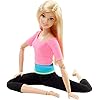 Barbie-Made-To-Move-Doll-Amazon-Exclusive Barbie Made To Move Doll, Ultra-Posable, 22 Points To Bend, Black Leggings, Color-Blocked Top, Long Blond Hair, DHL82…