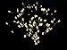 Esky Solar Powered Outdoor LED String Light, 55ft 17m 100 LED Solar Fairy String Lights for Patio, Garden, Christmas, Party, Wedding (Warm)