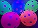 Blacklight Party Balloons with Polka Dots - Glow in The Dark Under Blacklight - 25 Pack of 11 inch Neon Polka Dot Flourescent Latex Balloons