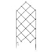 Achla Designs FT-30 Freestanding Lattice Wrought Iron Garden Trellis, Graphite