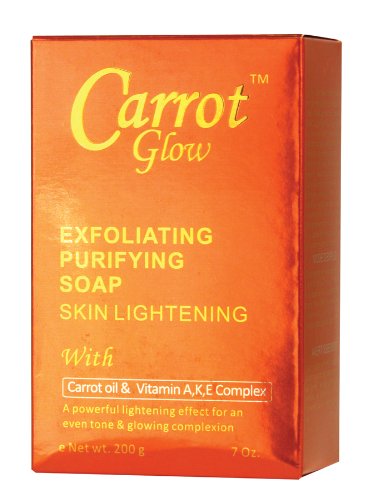 Carrot glow exfoliating skin lightening soap 7oz