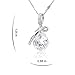 Mother’s Day Gift ''External Love'' Water-drop Shape Crystal Pendant Necklace for Women