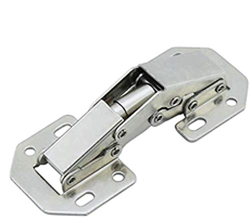 Cabinet Door Hinges, Tiberham 90 Degree No-Drilling Hole Furniture Surface Mount Folding Hinges, Heavy Duty Concealed Kitchen Cupboard Door Hinges (Pack of 10)