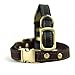 CHEDE Luxury Real Leather Dog Collar - Handmade for Small Dog Breeds with The Finest Genuine Leather That is Stylish, Soft, Strong and Comfortable - Brown
