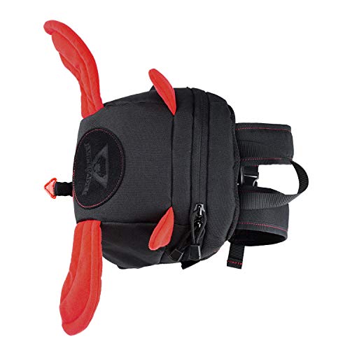 VIPERADE Anti-Lost Devil Wings Kids Walking Safety Backpack, Baby Safety Walking Harness Reins with Leash, 2-in-1 Safety Travel Outdoor Kids Mini Bag Toddler Strap Backpack (Black Red) - Thumbnail 3
