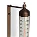 Adjustable Angle 10 Inch Garden Tube Thermometer (Bronze)