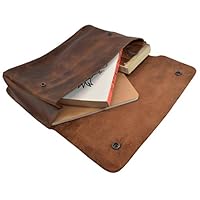 Hide & Drink, Vintage Leather Folder Document Holder, File Case, Document Portfolio, Office & Work Essentials Handmade Includes 101 Year Warranty :: Bourbon Brown