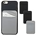 3Pack Adhesive Phone Pocket,Cell Phone Stick On Card Wallet,Credit Cards/ID Card Holder(Double Secure) with Self Sticker for Back of iPhone,Android and All Smartphones (2 Black& 1 Grey)