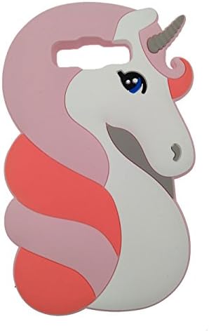 Samsung Galaxy J7 2016 Case, DUGRO Newest Cute Funny 3D Cartoon Soft Silicone [Thickening Design] [Drop Protective] Rubber Phone Case Cover - Curl Unicorn 2