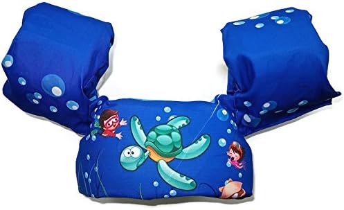 Alyberry Toddler Children Learn to Swim Life Jacket (float) (Smiley Turtle)