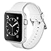 UMTELE Sport Bands Compatible with Galaxy Watch Band, Soft Silicone Breathable Sport Strap Replacement Wristband for Samsung Galaxy Watch (White2, 42mm)