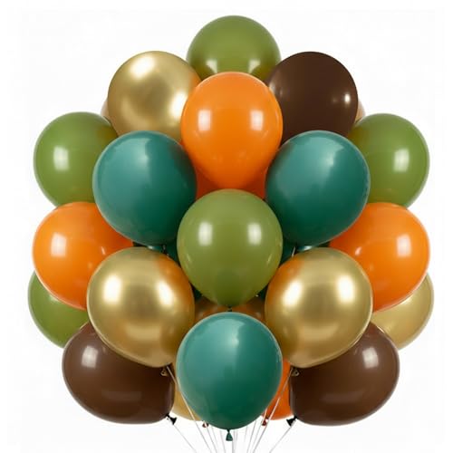 Green Orange Brown Gold