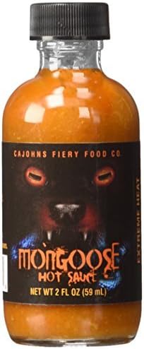 Mongoose Extreme Venomous Hot Sauce, 2oz. by CaJohns by CaJohns