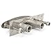 Amarine Made Boat Marine Stainless Steel 316 Pull up Cleat Flush Mount Cleat Lift - 6 Inch