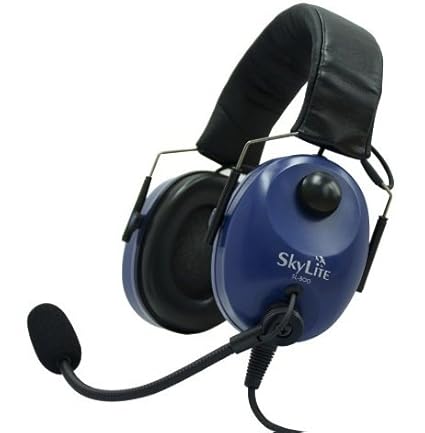 SL-800 SkyLite Aviation Pilot Headset, Dual Plug for GA with FREE BAG,