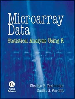Microarray Data Statistical Analysis Using R Amazon De Deshmukh Shailaja R Purohit Sudha G Fremdsprachige Bucher