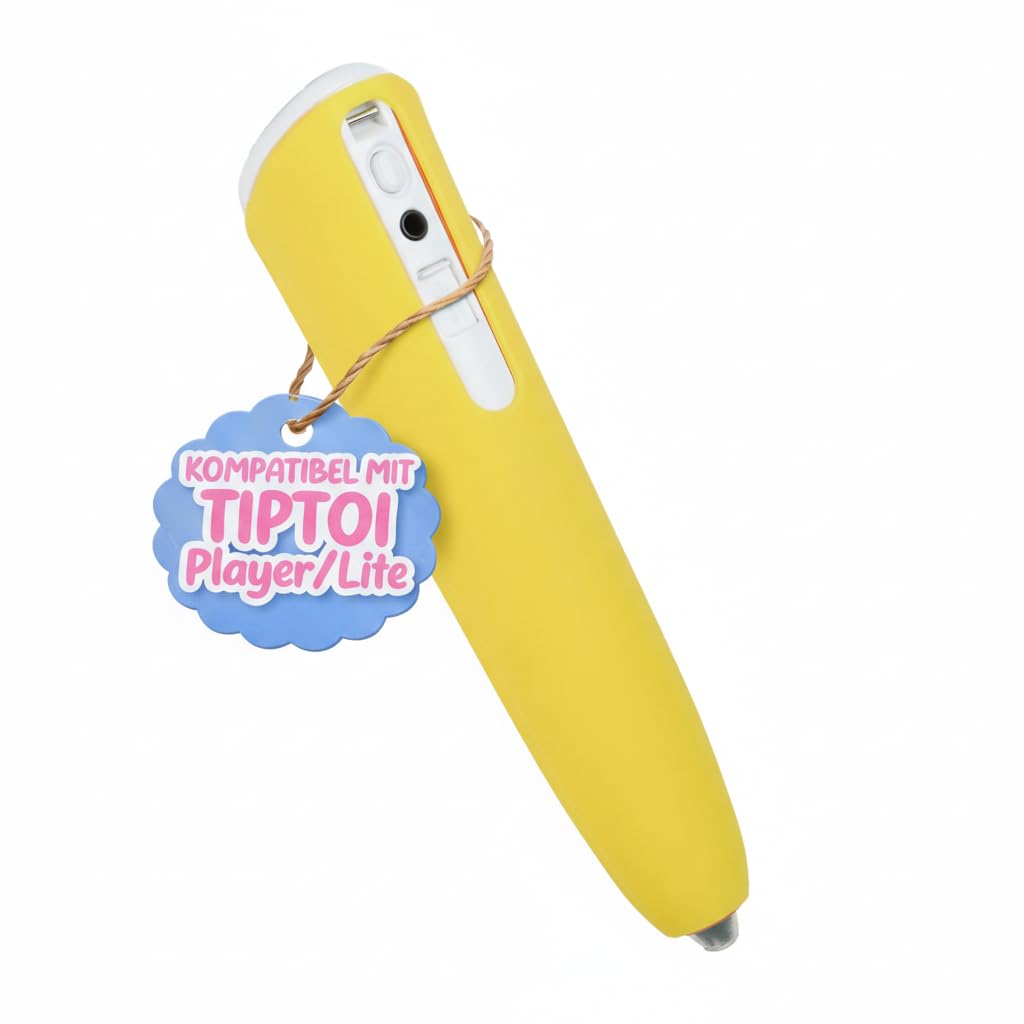 Protective cover suitable for the Ravensburger TipToi Player (00700), Cover (silicone cover for the Ravensburger TipToi) in yellow