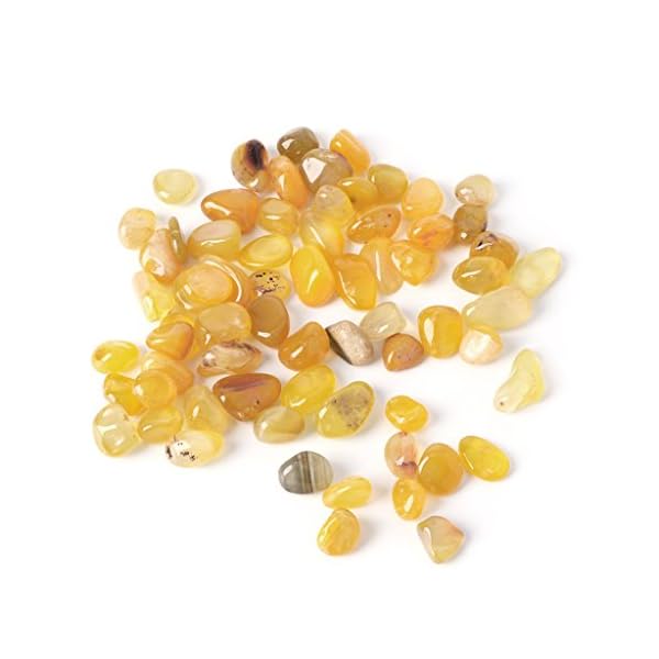 Lunji, ghiaia naturale decorativa per acquario, 100 g, 11 scelta (giallo)