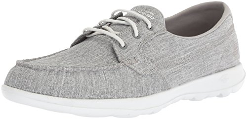 Skechers Performance Women's Go Walk Lite-15433 Boat Shoe,Gray,8.5 M US