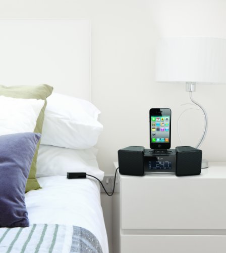 iLuv IMM155BLK Vibro II Alarm Clock 30-Pin Speaker Dock with Bed Shaker (Black) - old Model - Thumbnail 4