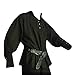 Karlywindow Mens Medieval Pirate Shirts Lace Up Scottish Mercenary Halloween Costume Shirt Tops