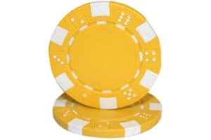 Brybelly Clay Composite Striped Dice 11.5-Gram Poker Chips (100-pack) - Blank Non-denominated Poker Chips - Custom Cash Games