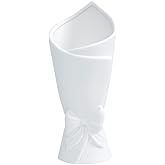 AASHDP Matte White Bowknot Ceramic Vase, Modern Flower Vases for Home Decor, Pampas, Living Room, Mantel, Table Decoration (Model B)