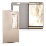 kwmobile Practical and chic FLIP COVER case with window and synthetic leather for Huawei MediaPad X2 7.0 in gold