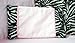 SoHo Pink with Black & White Zebra Chenille Crib Nursery Bedding 10 pcs Set