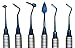 Dental Composite NON STICK filling Instruments Kit (6 PCS BLUE) glass ionomer by Wise Linkers