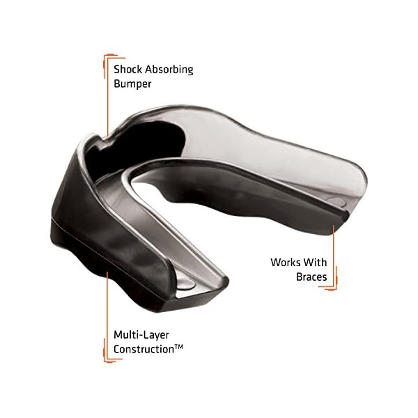 Shock Doctor Pro Mouth Guard, Shock Absorbing Mouth Protection, Custom