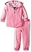 U.S. Polo Assn. Baby Girls' Neon French Terry Hoody and Jogger Pant, Pink Lemonade, 18 Months